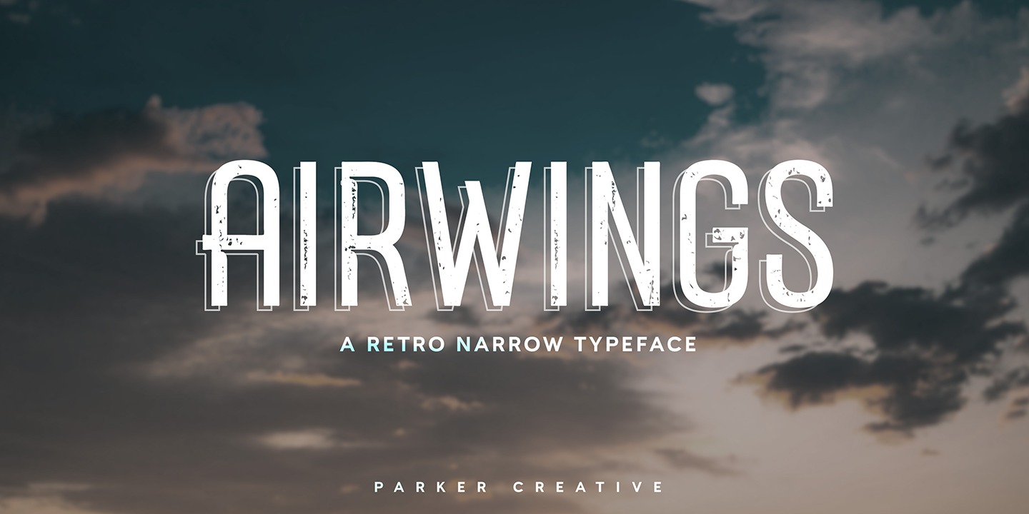 Пример шрифта Airwings #1